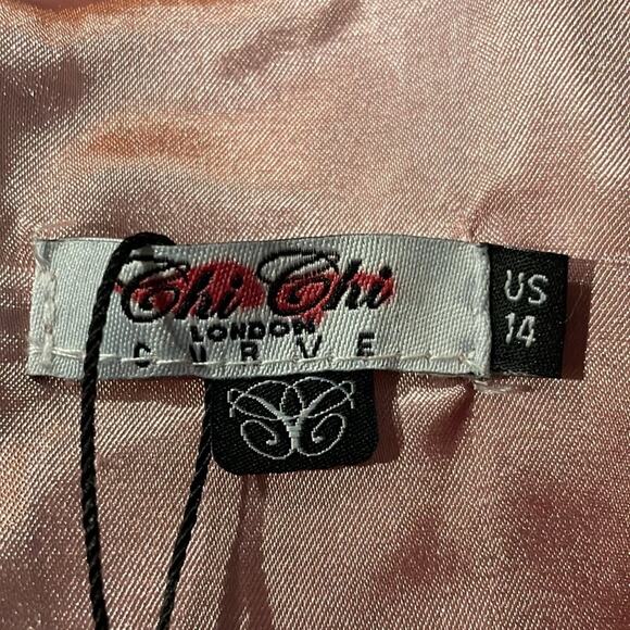 Chi Chi London Curve Body con size 14 midi dress - Picture 3 of 10